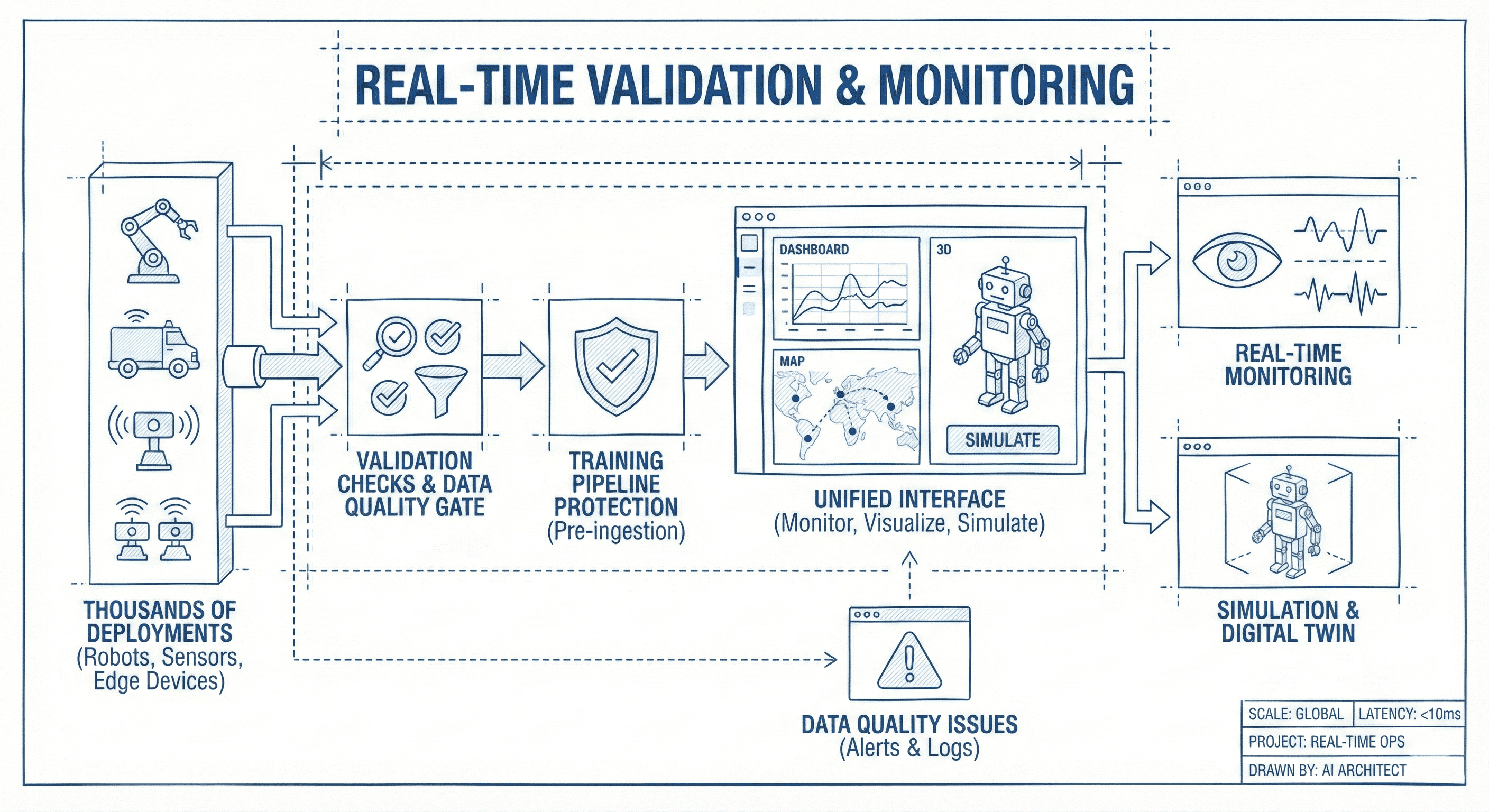 Real-time validation illustration